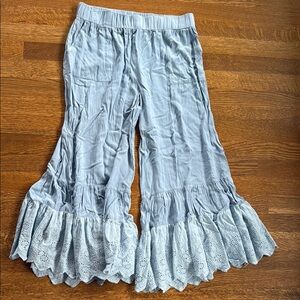 Umgee Light Blue Wide Leg Pants